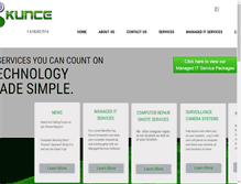 Tablet Screenshot of kunceinc.com